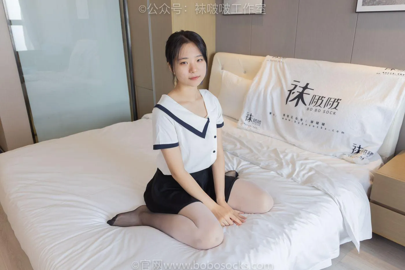 [BoBoSocks袜啵啵]NO.089 小淳-高跟鞋、黑白渐变丝袜 [140P]插图1